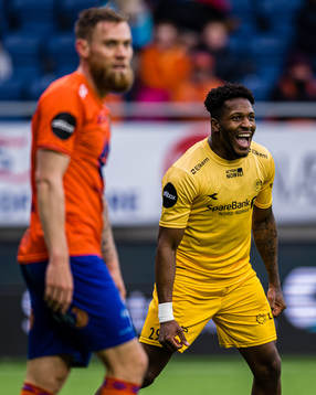 Pemi Faris of Bodø/Glimt celebrates