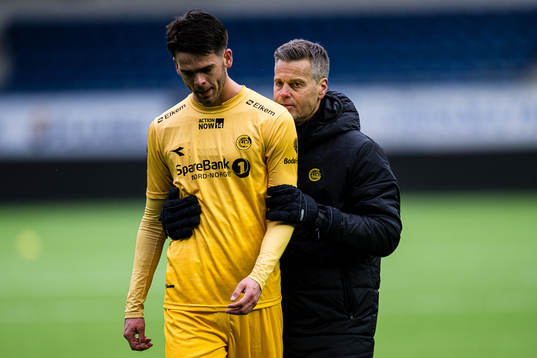 Lasse Nordås of Bodø/Glimt looks dejected (after missing