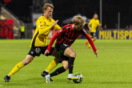Brommapojkarnas Alexander Jensen och Mjällbys Alexander
