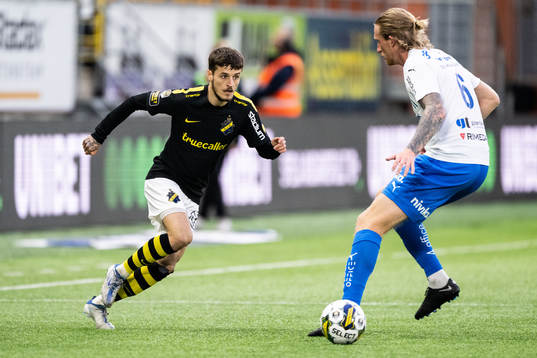 AIKs Vincent Thill och Värnamos Hampus Näsström