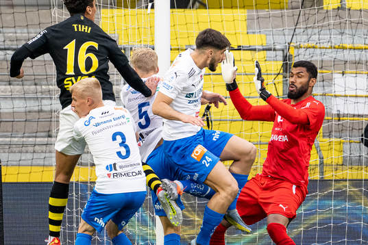 under fotbollsmatchen i Allsvenskan mellan Värnamo och AIK