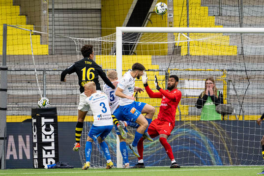 under fotbollsmatchen i Allsvenskan mellan Värnamo och AIK
