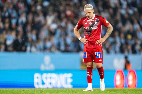 IFK Norrköpings Arnor Sigurdsson deppar