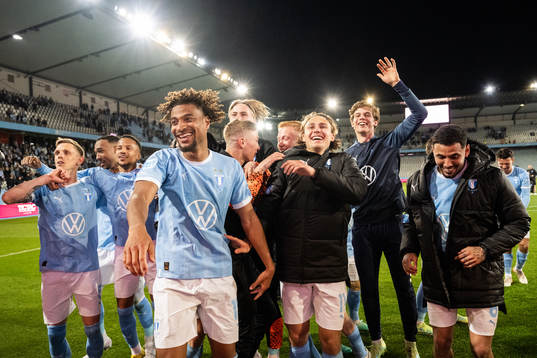 Malmö FFs spelare jublar