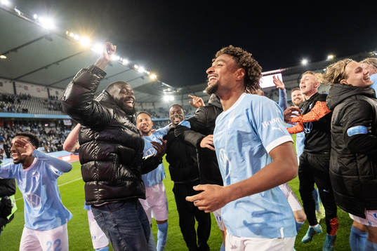 Malmö FFs Joseph Ceesay jublar