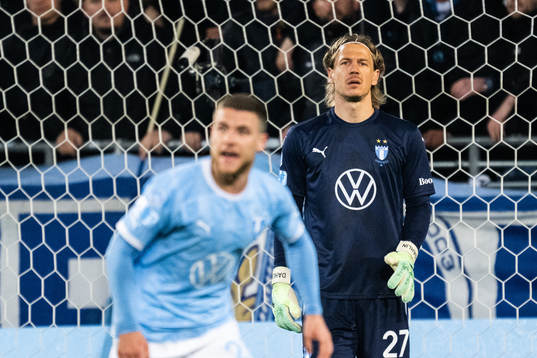 Malmö FFs målvakt Johan Dahlin