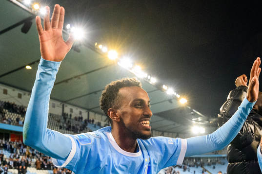 Malmö FFs Taha Ali jublar