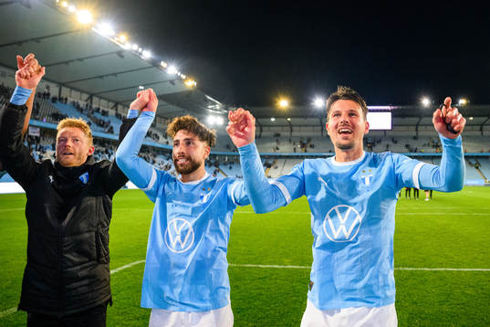 Malmö FFs Anders Christiansen, Moustafa Zeidan och Stefano