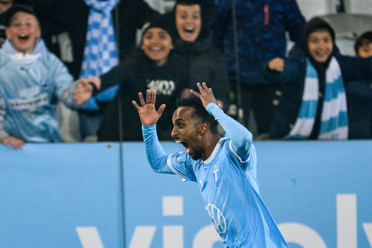 Malmö FFs Taha Ali jublar