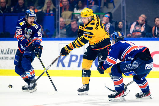 Växjös Miika Koivisto och Skellefteås Linus Högberg