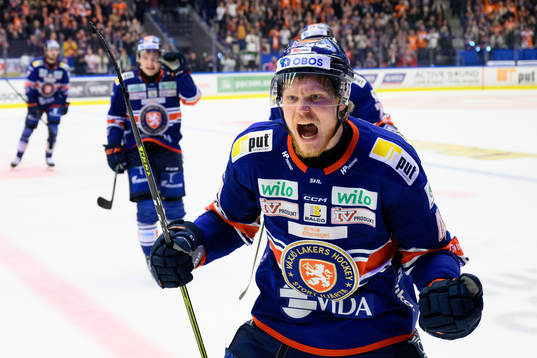 Växjös Ludvig Nilsson jublar