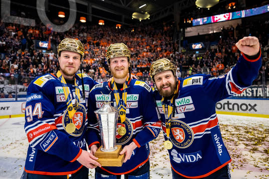 Växjös Joel Persson, Joachim Blichfeld och Lukas