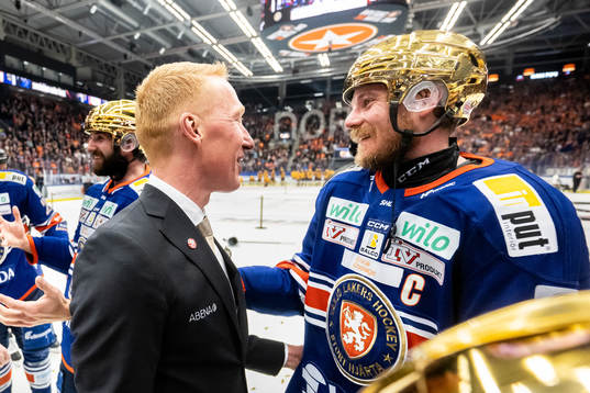 Växjös tränare Jörgen Jönsson och Erik Josefsson