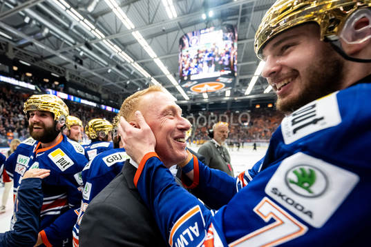 Växjös tränare Jörgen Jönsson och Hardy Häman Aktell