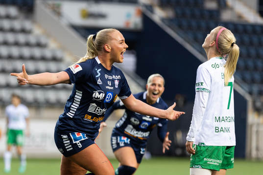 Linköpings Cathinka Friis Tandberg jublar