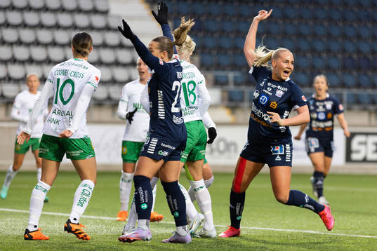 Linköpings Cathinka Friis Tandberg jublar