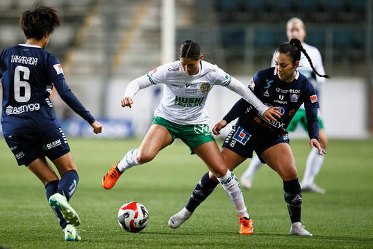 Hammarbys Kyra Cooney-Cross och Linköpings Michelle De