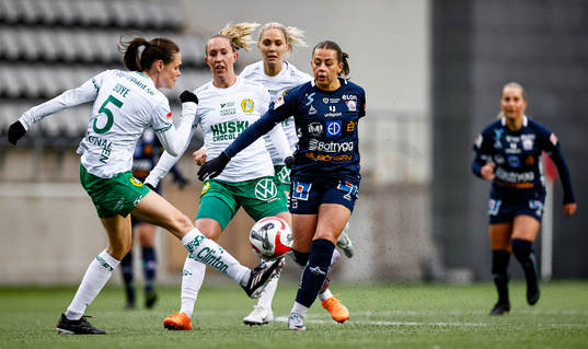 Hammarbys Simone Boye Sørensen, Julia Roddar, Linköpings