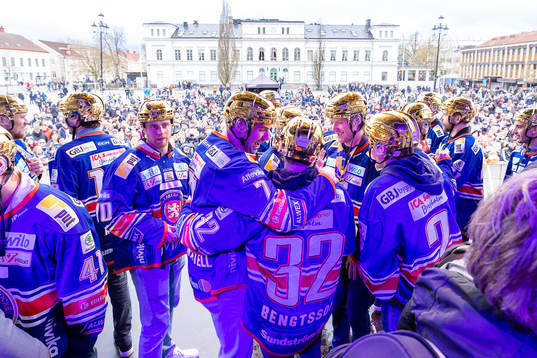 Målvakt Adam Åhmanm Hardy Häman Aktell och Ludvig