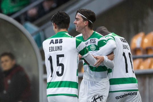Västerås SKs Max Larsson jublar