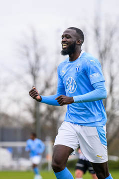 Malmö FFs Mahamé Siby jublar