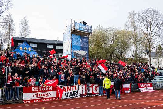 Spectators in the stands