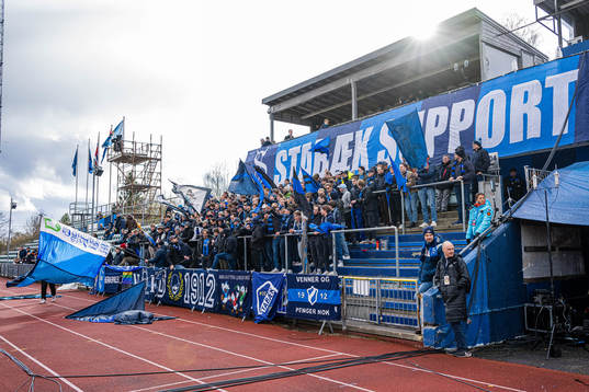 Spectators in the stands