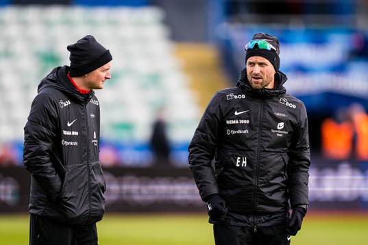 Erik Huseklepp, assistant coach of Brann, and Eirik