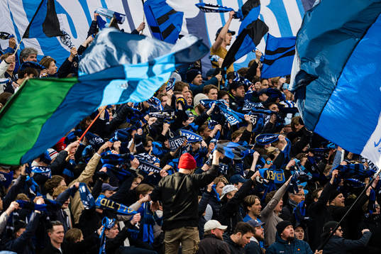 Spectators in the stands
