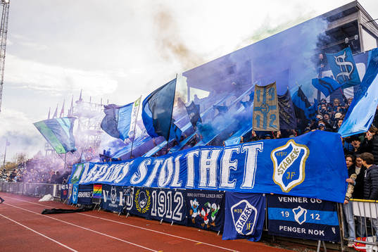 Spectators in the stands