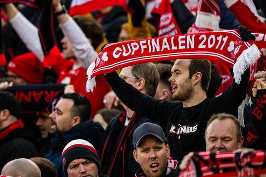 Spectators in the stands