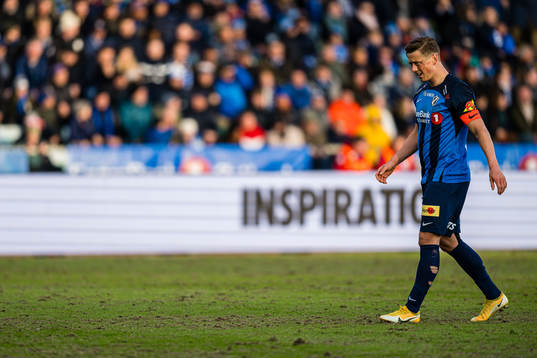 Fredrik Haugen of Stabæk looks dejected the cup match