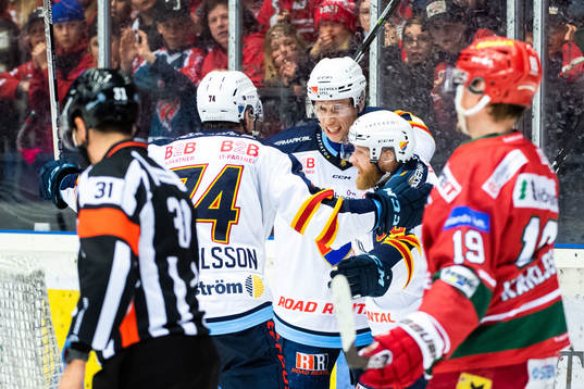 Djurgårdens Lukas Vejdemo jublar