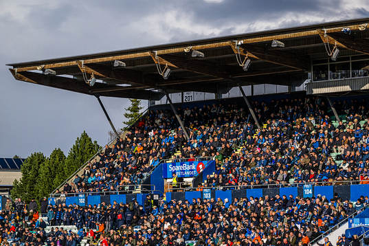 Spectators in the stands