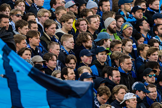 Spectators in the stands