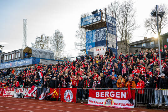 Spectators in the stands