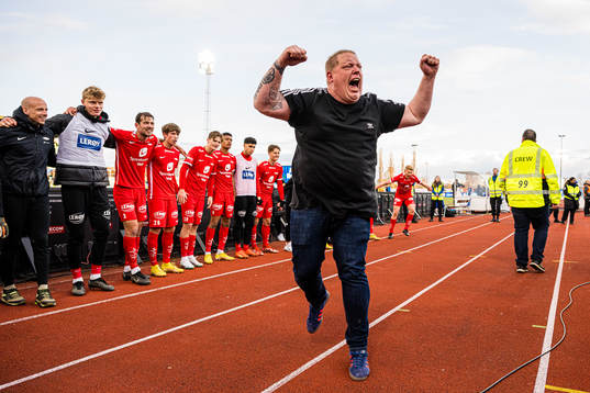 Spectator celebrates