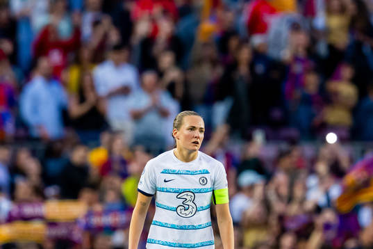 Magdalena Eriksson of Chelsea looks dejected