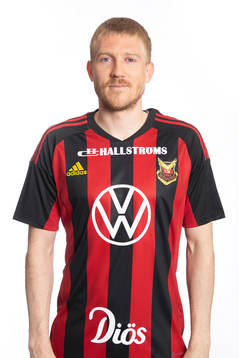 I denna handoutbild från Östersunds FK ses Simon Kroon