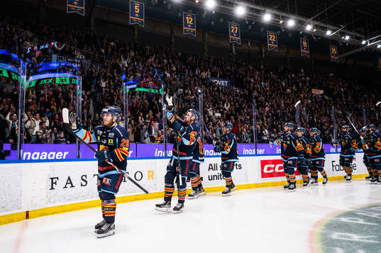 Djurgårdens spelare jublar