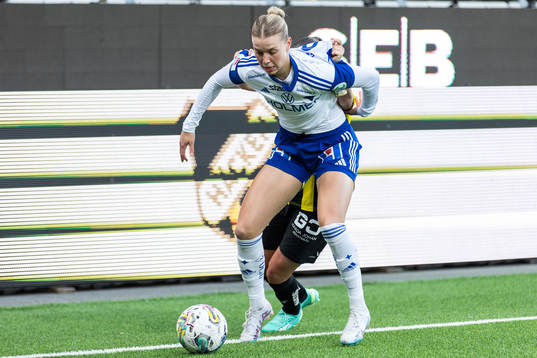 IFK Norrköpings Diljá Ýr Zomers och Häckens Hanna Wijk