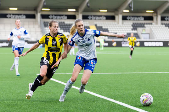 Häckens Anna Anvegård och IFK Norrköpings Ebba Handfast