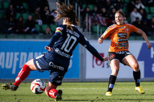 Kristianstads Tabitha Michelle Tindell och Linköpings Emma