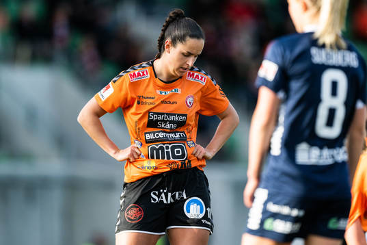 Kristianstads Evelyne Viens deppar
