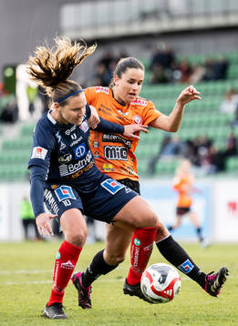 Linköpings Emma Lennartsson och Kristianstads Evelyne Viens