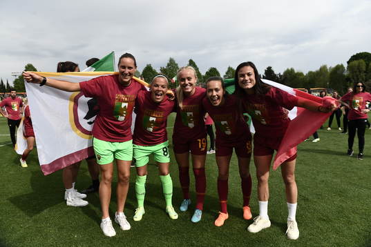 Fotboll, Dam, Serie A, Roma - Fiorentina