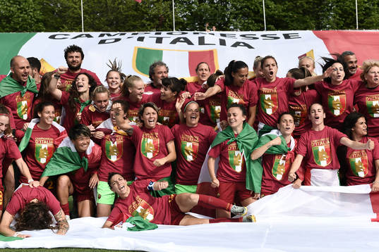 Fotboll, Dam, Serie A, Roma - Fiorentina