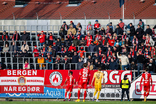 Spectators in the stands