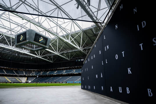 Vy av Friends Arena