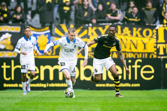 Sirius Melker Heier och AIKs Aboubakar Keita